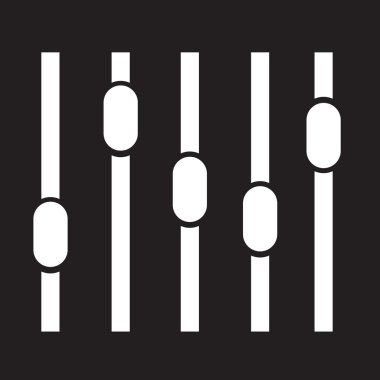 eşitleyici simge vektör illüstrasyonu