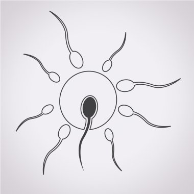 İnsan sperm hücre simgesi