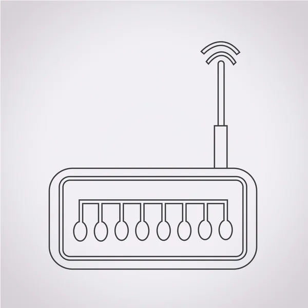 Router ikon vektor illustration — Stock vektor