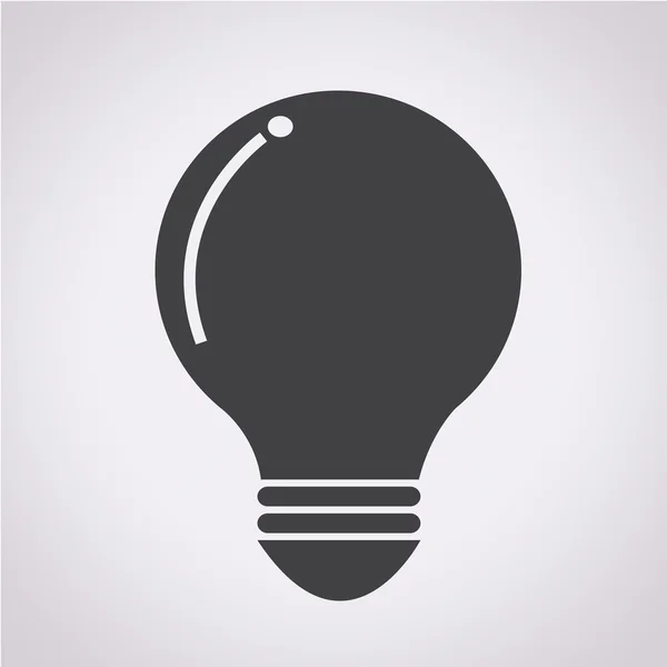 Ilustração do vetor do ícone da lâmpada — Vetor de Stock