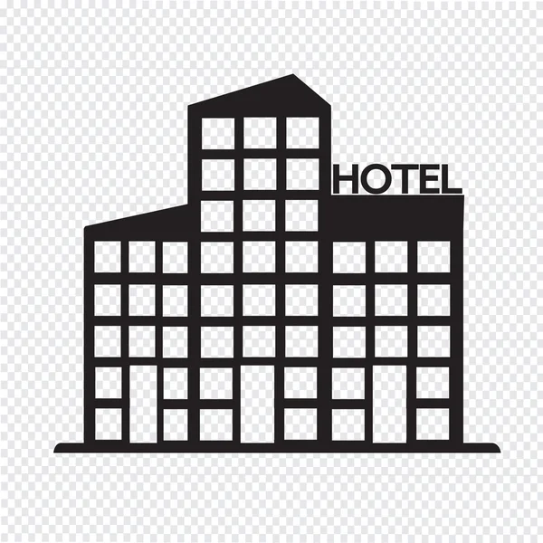 Ikone des Hotels Vektor Illustration — Stockvektor