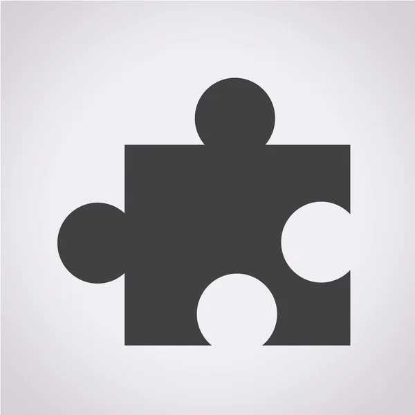 Puzzle icona vettoriale illustrazione — Vettoriale Stock
