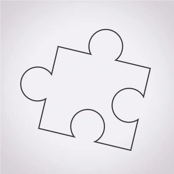 Puzzle icon vector illustration — Stock Vector