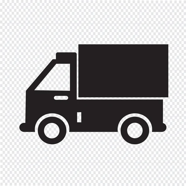 Ciężarówka ikona wektor ilustracja — Wektor stockowy