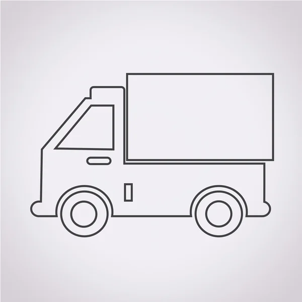 Ilustração do vetor ícone caminhão —  Vetores de Stock