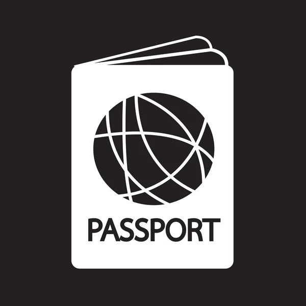 Icono de pasaporte de ilustración — Vector de stock