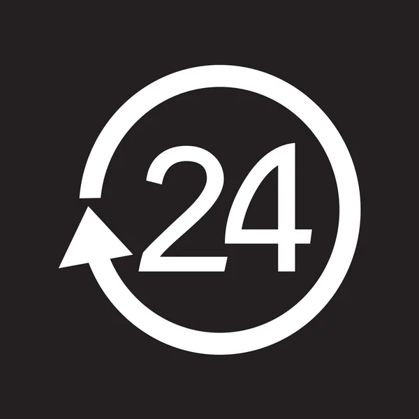 24-Stunden-Symbol — Stockvektor