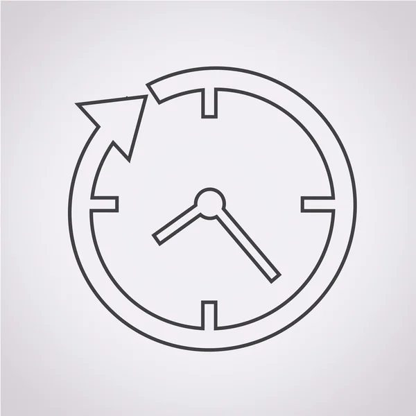 Icono de reloj de 24 horas — Vector de stock