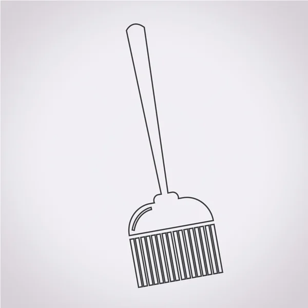 Broom icon vector illustration — Stock Vector