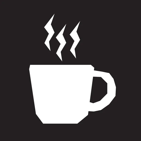 Warme koffie beker pictogram — Stockvector