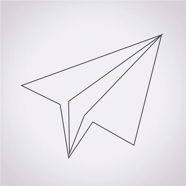 Paper plane icon — Stock Vector