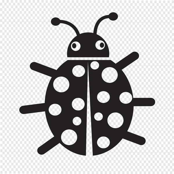 Bug icon vector illustration — Stock Vector