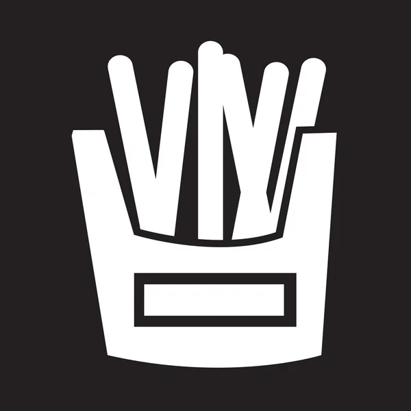 Icono de papas fritas — Vector de stock