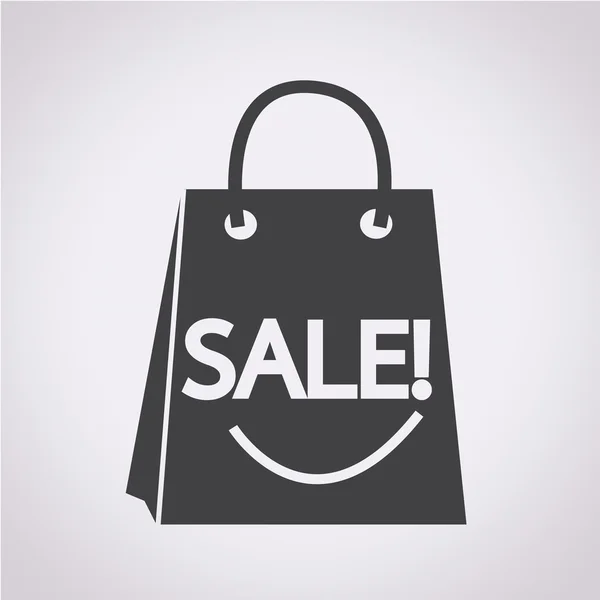 Verkauf Einkaufstasche Symbol — Stockvektor