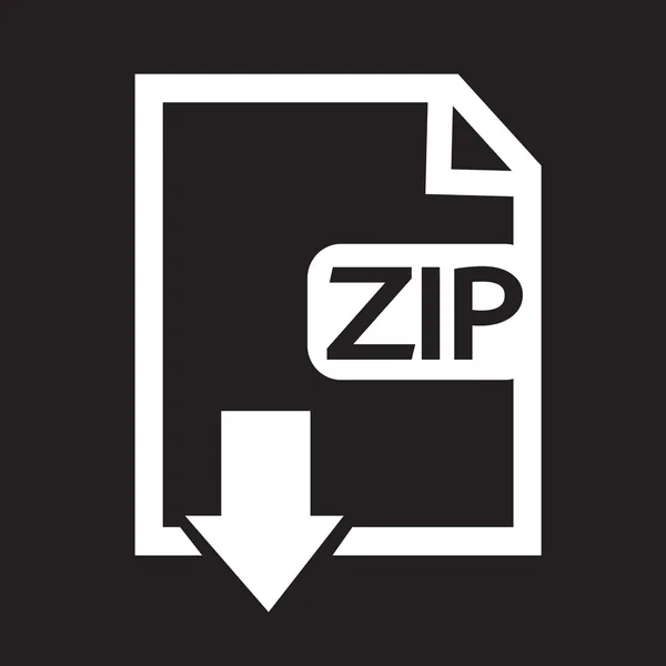 Dateityp Zip-Symbol — Stockvektor