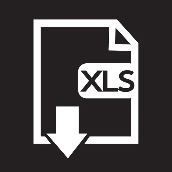 File type XLS icon — Stock Vector