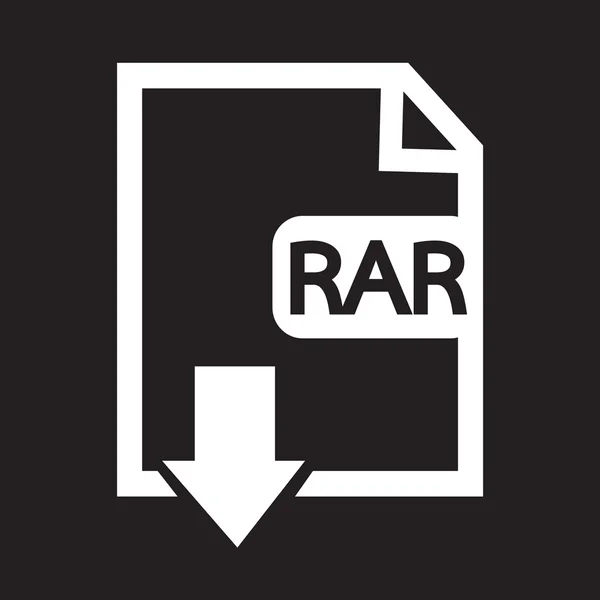 Typ souboru Rar ikonu — Stockový vektor