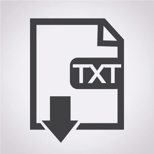 Tipo de archivo TXT icon — Vector de stock