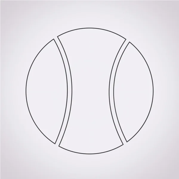 Ikon för tennisboll — Stock vektor