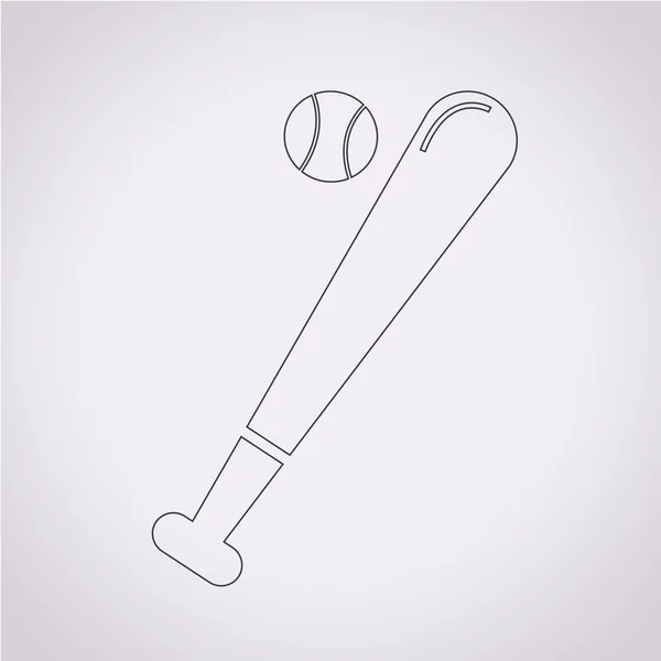 Abbildung zur Baseball-Ikone — Stockvektor