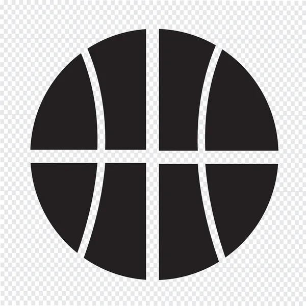 Icono de baloncesto vector ilustración — Vector de stock