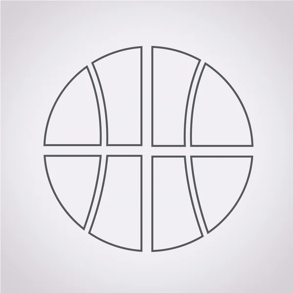 Icono de baloncesto vector ilustración — Vector de stock