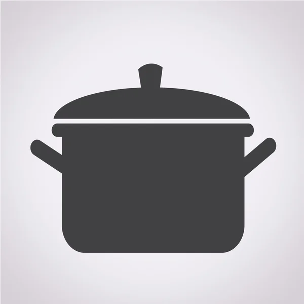 Pot icono vector ilustración — Vector de stock