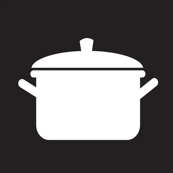 Pot icono vector ilustración — Archivo Imágenes Vectoriales