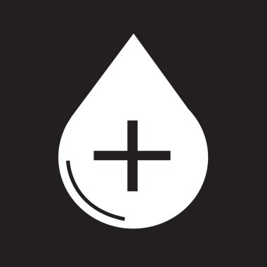 kan ikonu vektör illüstrasyonu