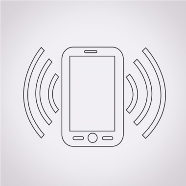 Telefon simgesi vektör illüstrasyonu