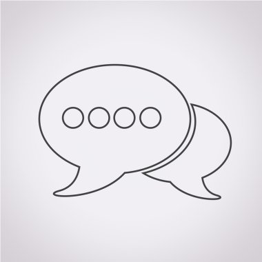 konuşma balonları simgesi