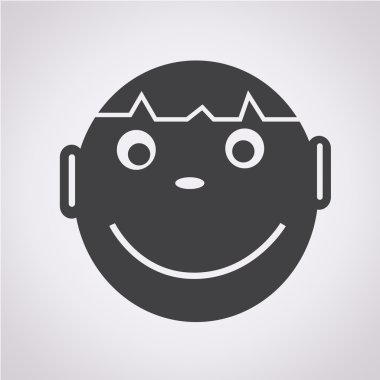 Çocuk simgesi vektör illüstrasyonu