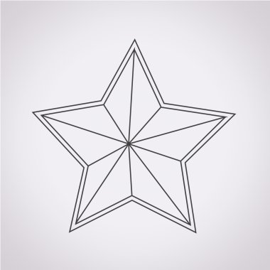 yıldız simgesi vektör illüstrasyonu