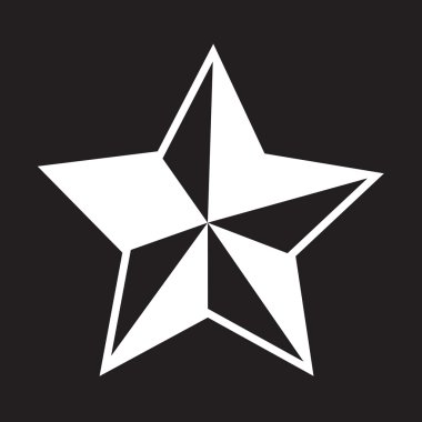 yıldız simgesi vektör illüstrasyonu