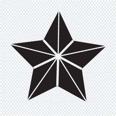 yıldız simgesi vektör illüstrasyonu