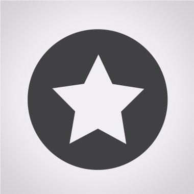 yıldız simgesi vektör illüstrasyonu