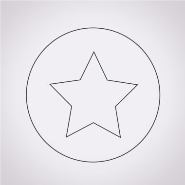 yıldız simgesi vektör illüstrasyonu