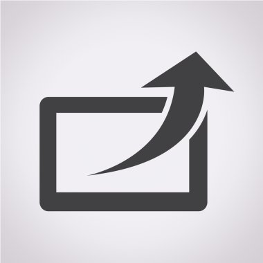 paylaşımlı simge vektör illüstrasyonu