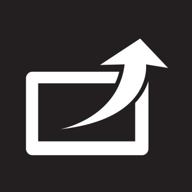 paylaşımlı simge vektör illüstrasyonu