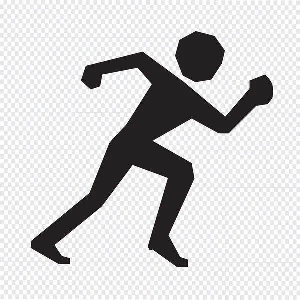 Correr icono del deporte — Archivo Imágenes Vectoriales