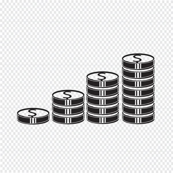 Dinero icono vector ilustración — Archivo Imágenes Vectoriales