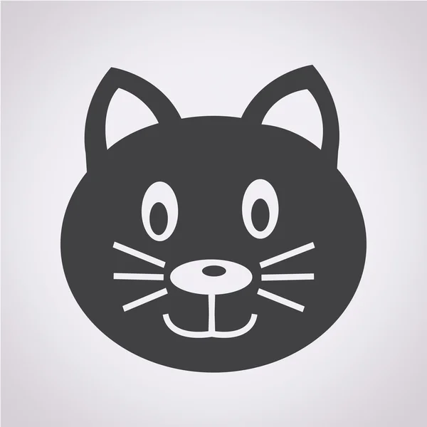 Кошачья иконка — стоковый вектор