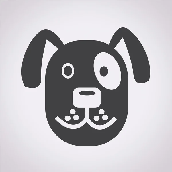 Hond pictogram vector illustratie — Stockvector