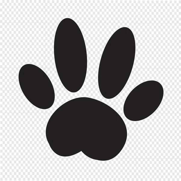 Icono de pata de perro — Vector de stock