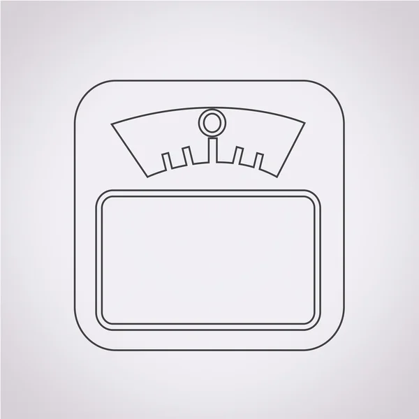 Symbol für die Gewichtswaage — Stockvektor