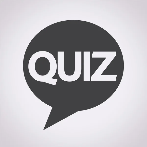 Quiz icono de burbuja de voz — Vector de stock