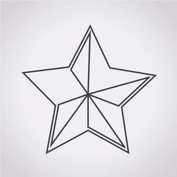 Icône étoile illustration vectorielle — Image vectorielle