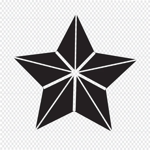 Estrella icono vector ilustración — Archivo Imágenes Vectoriales