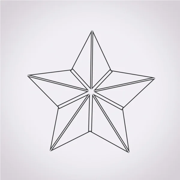 Star icon vector illustration — Stock Vector
