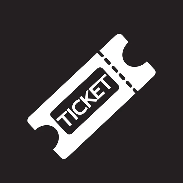 Icono de ticket vector ilustración — Archivo Imágenes Vectoriales